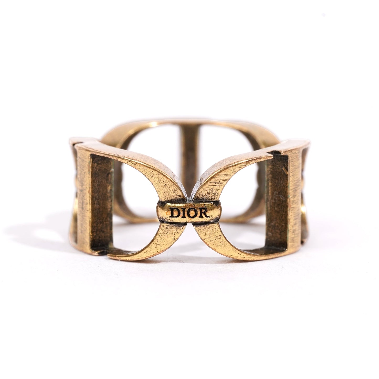 Christian Dior CD Ring Gold Gold Plated Medium