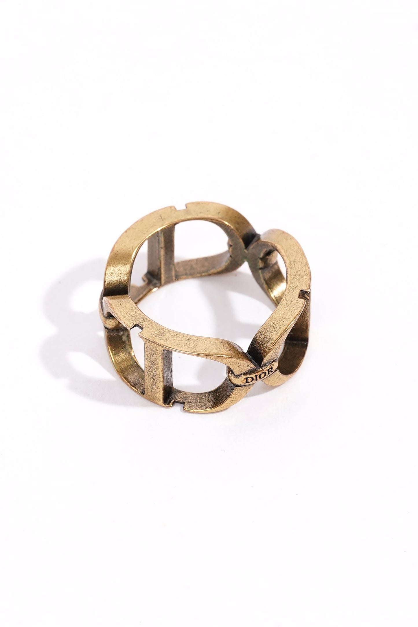 Christian Dior CD Ring Gold Gold Plated Medium