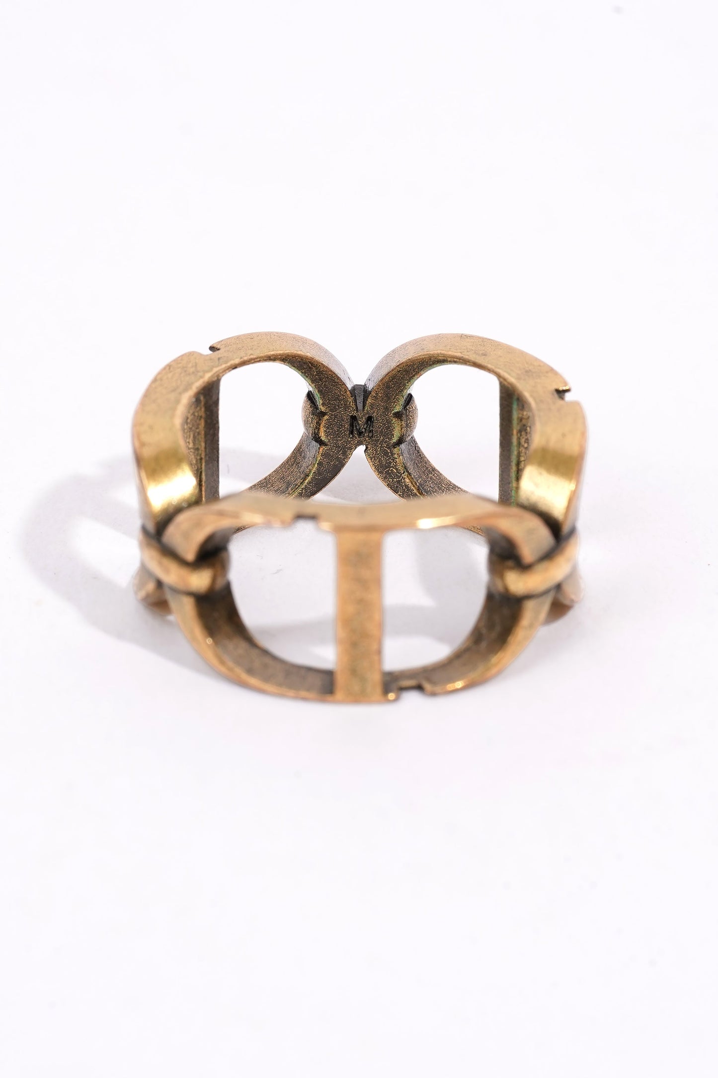 Christian Dior CD Ring Gold Gold Plated Medium