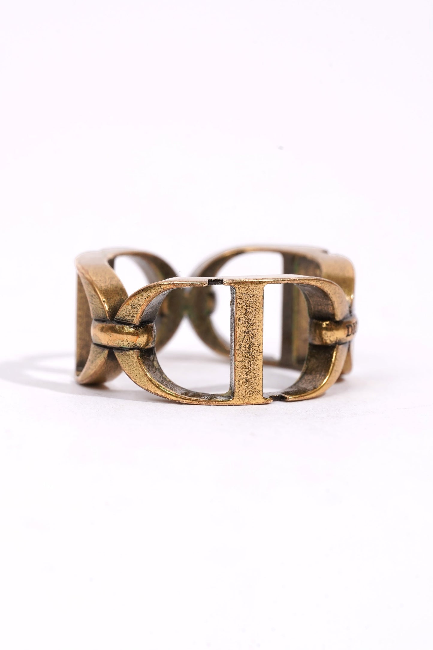 Christian Dior CD Ring Gold Gold Plated Medium