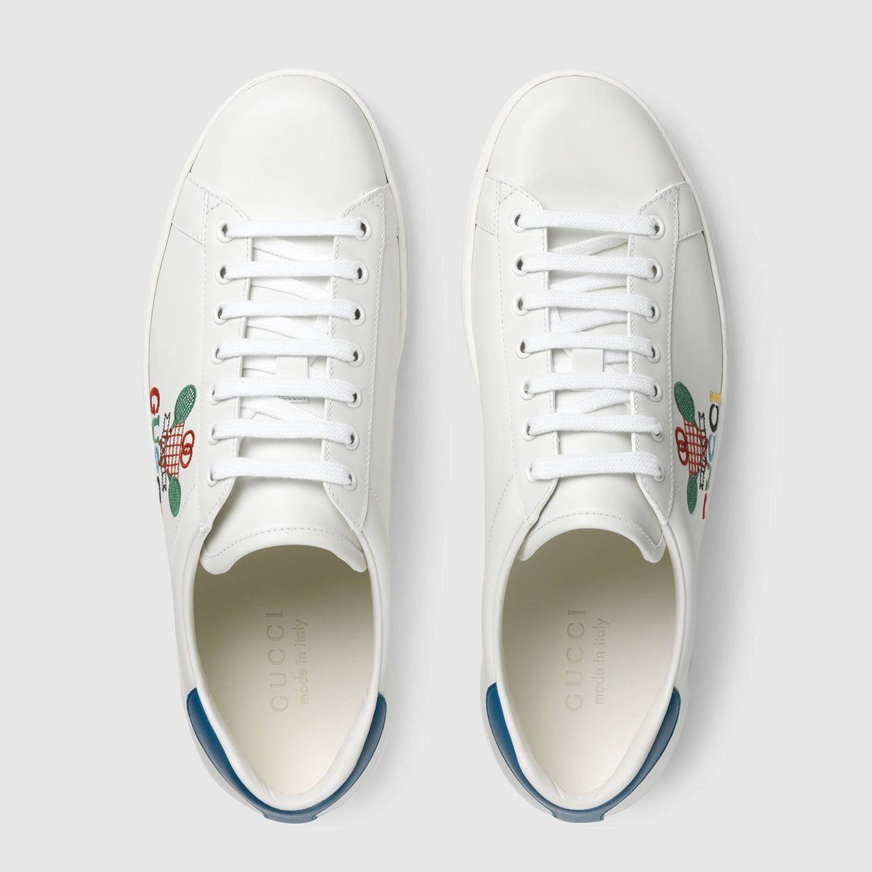 Gucci Ace Sneakers Tennis Men's Shoes White Tennis Sewed Calf-Skin Leather Casual (GGM1713)