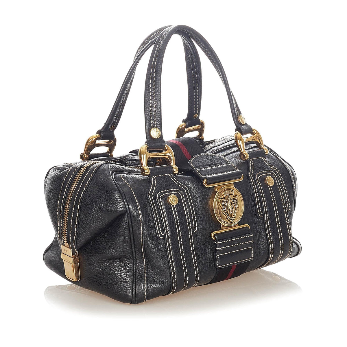 G*G Aviatrix Leather Boston Bag (SHG-20865)