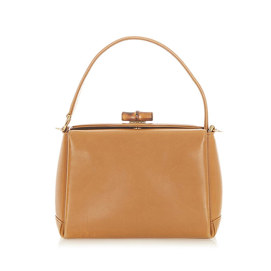 G*G Bamboo Bar Leather Shoulder Bag (SHG-20136)