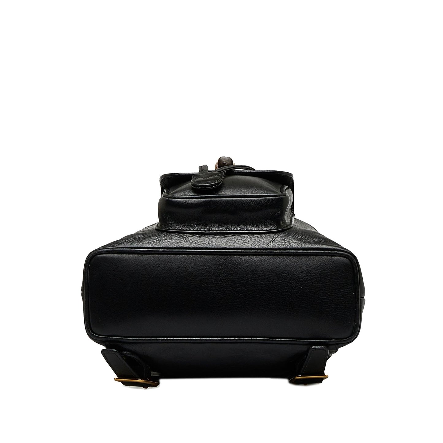 Gucci Bamboo Drawstring Leather Backpack (SHG-quqvrC)