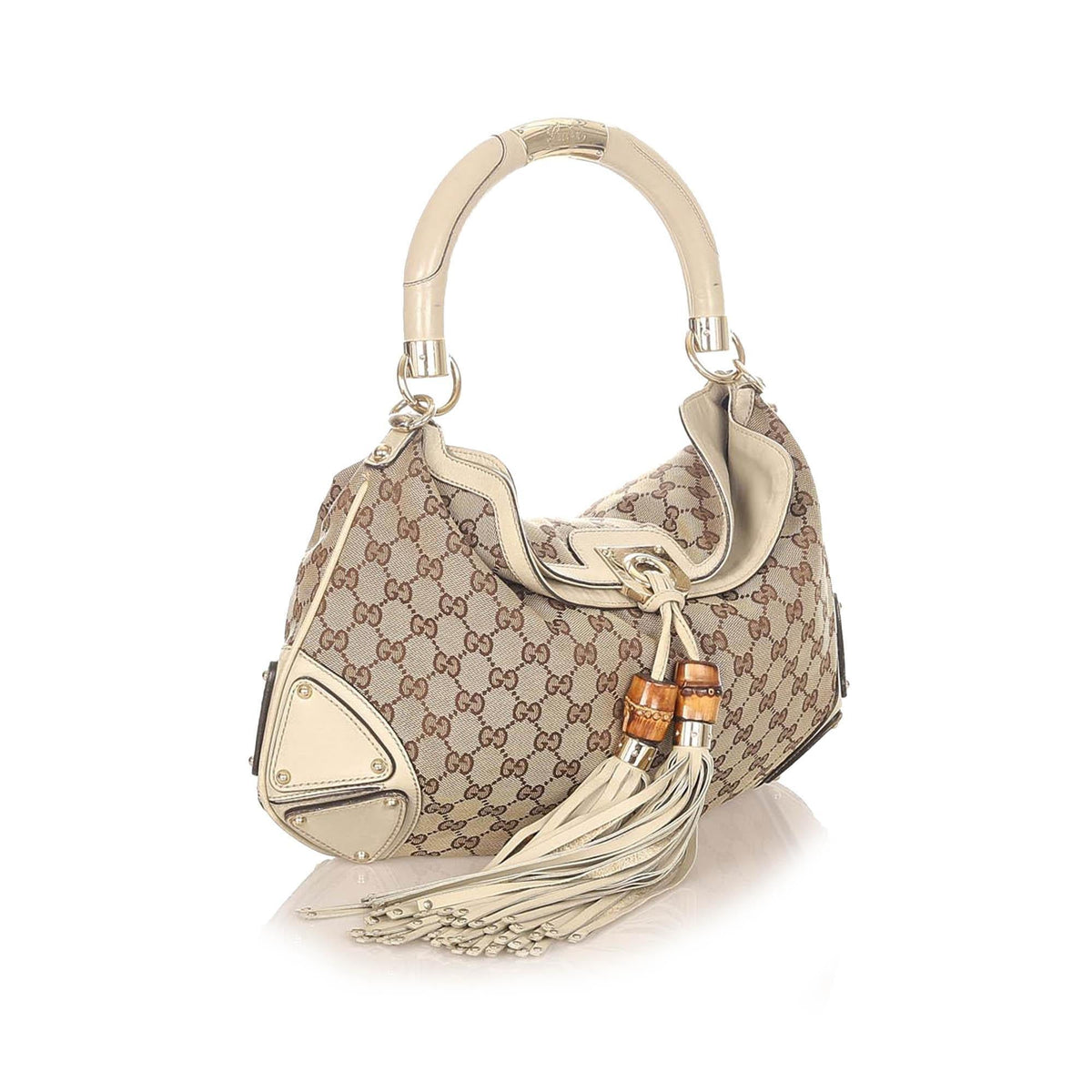 G*G Bamboo GG Canvas Indy Satchel (SHG-20524)