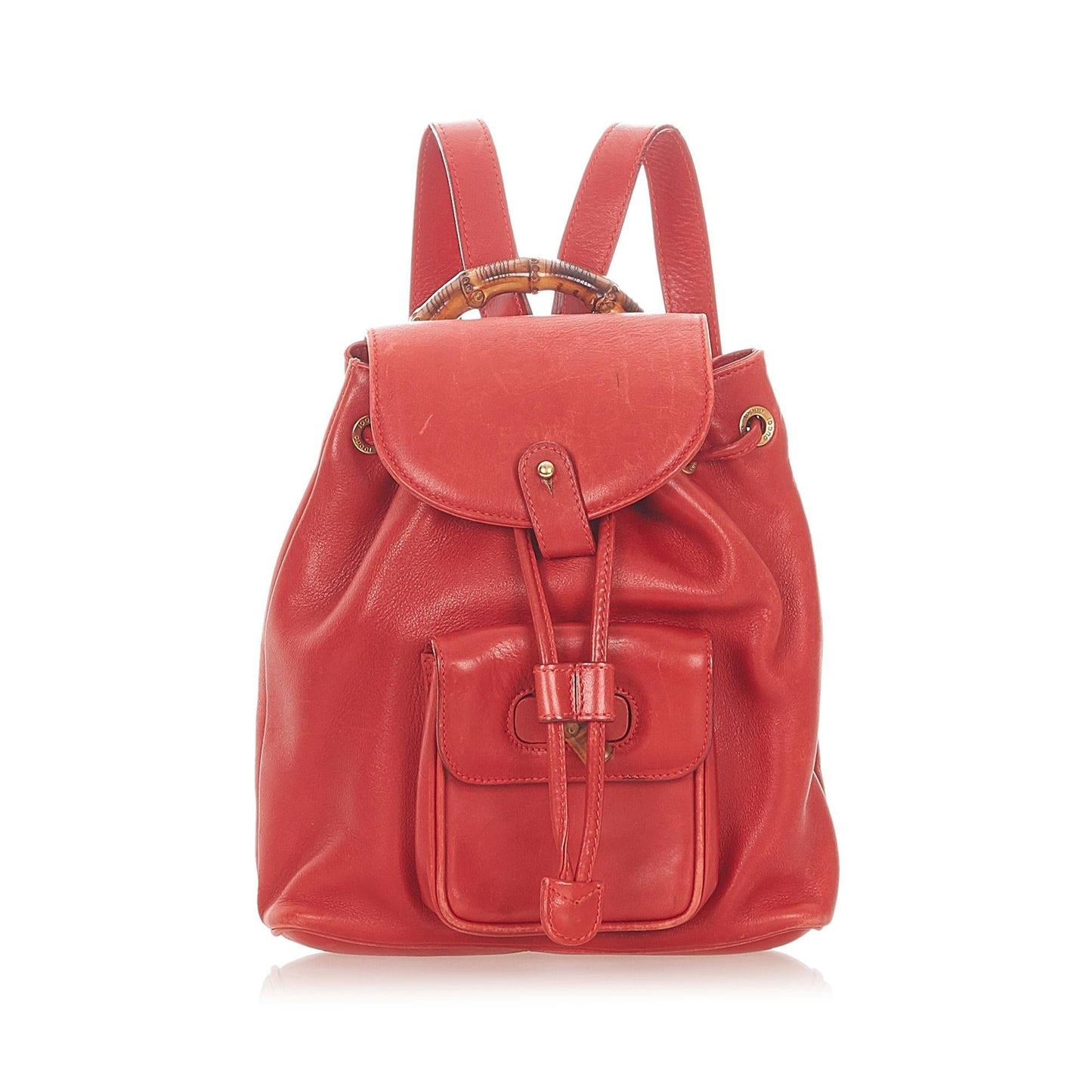 G*G Bamboo Leather Drawstring Backpack (SHG-19730)
