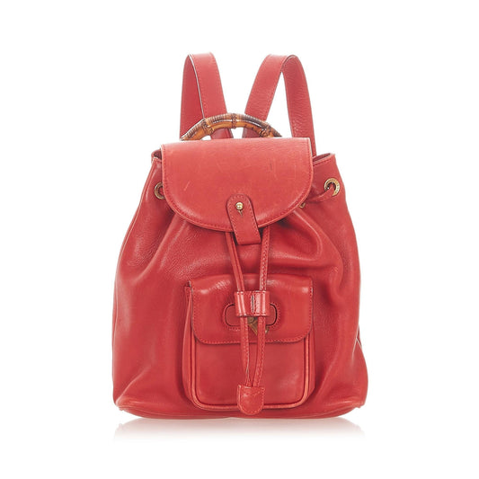 G*G Bamboo Leather Drawstring Backpack (SHG-19730)