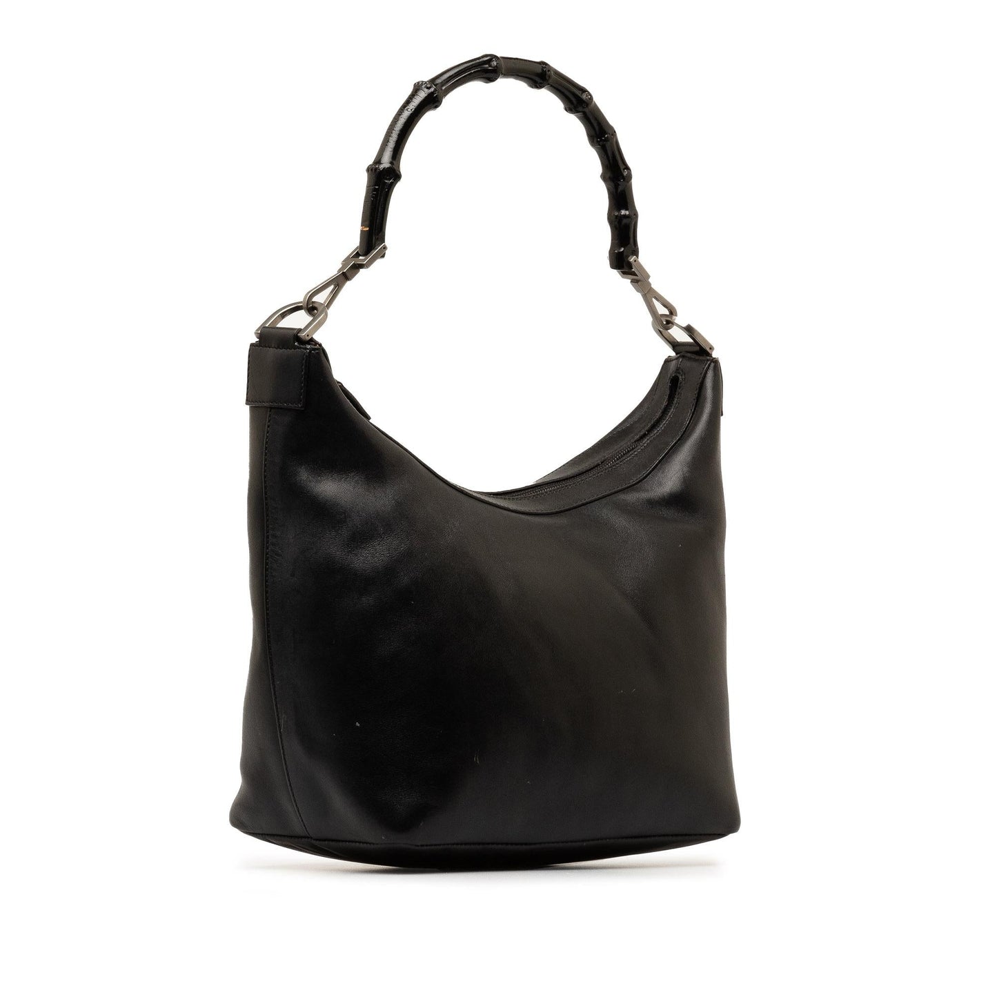 Gucci Bamboo Leather Shoulder Bag (SHG-h3pFCT)