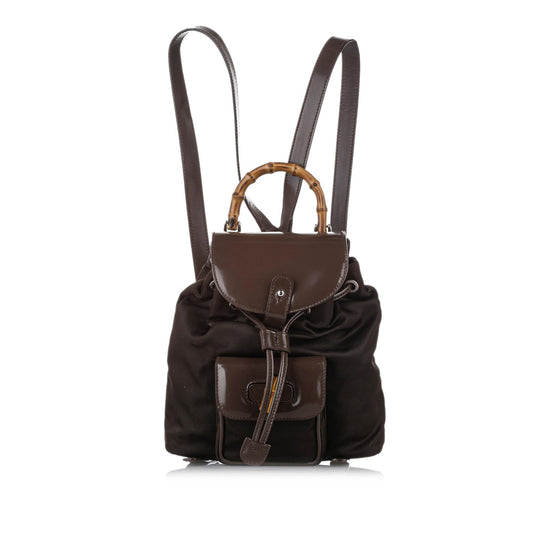 G*G Bamboo Nylon Drawstring Backpack (SHG-18571)