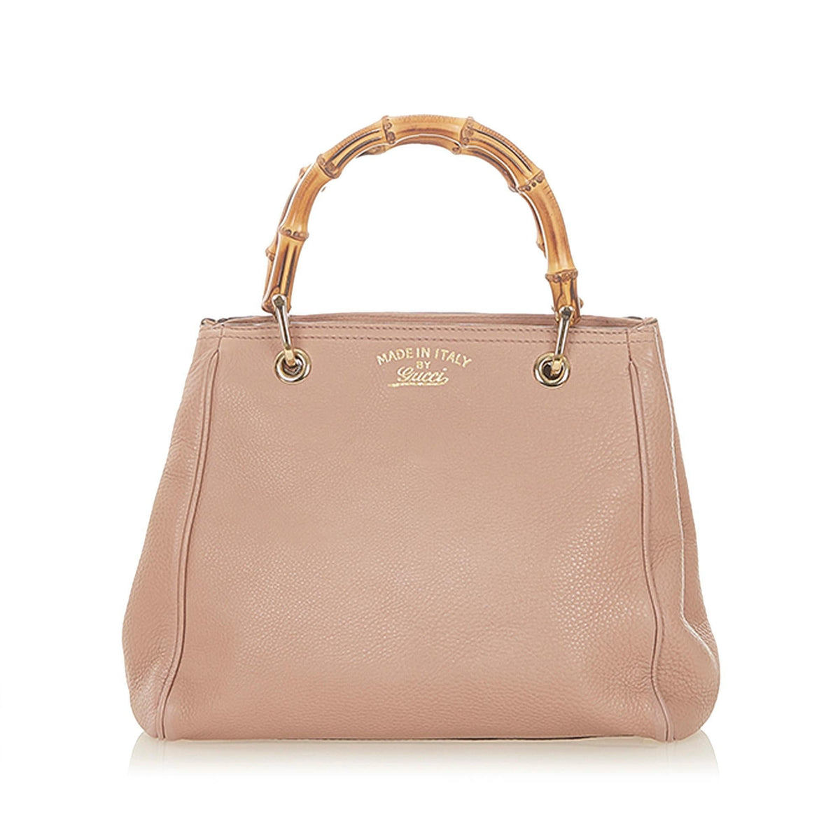 G*G Bamboo Shopper Leather Handbag (SHG-19997)
