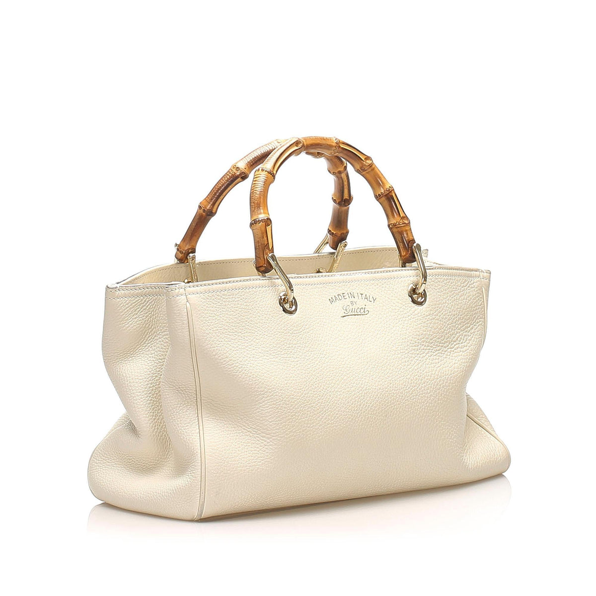 G*G Bamboo Shopper Leather Satchel (SHG-18911)