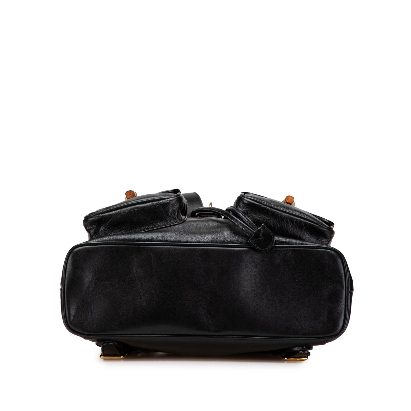 Gucci Calfskin Bamboo Drawstring Backpack