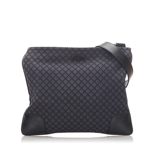 G*G Diamante Canvas Crossbody Bag (SHG-18888)