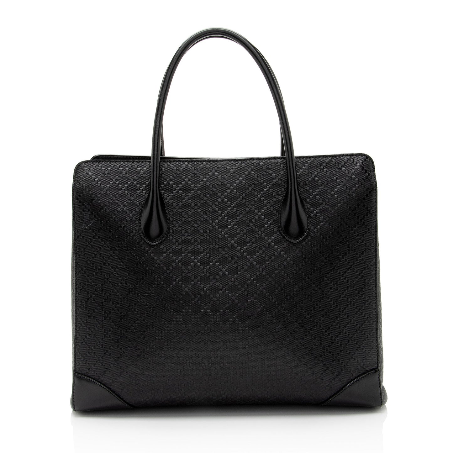 Gucci Diamante Leather Bright Medium Tote (SHF-wVVyJu)