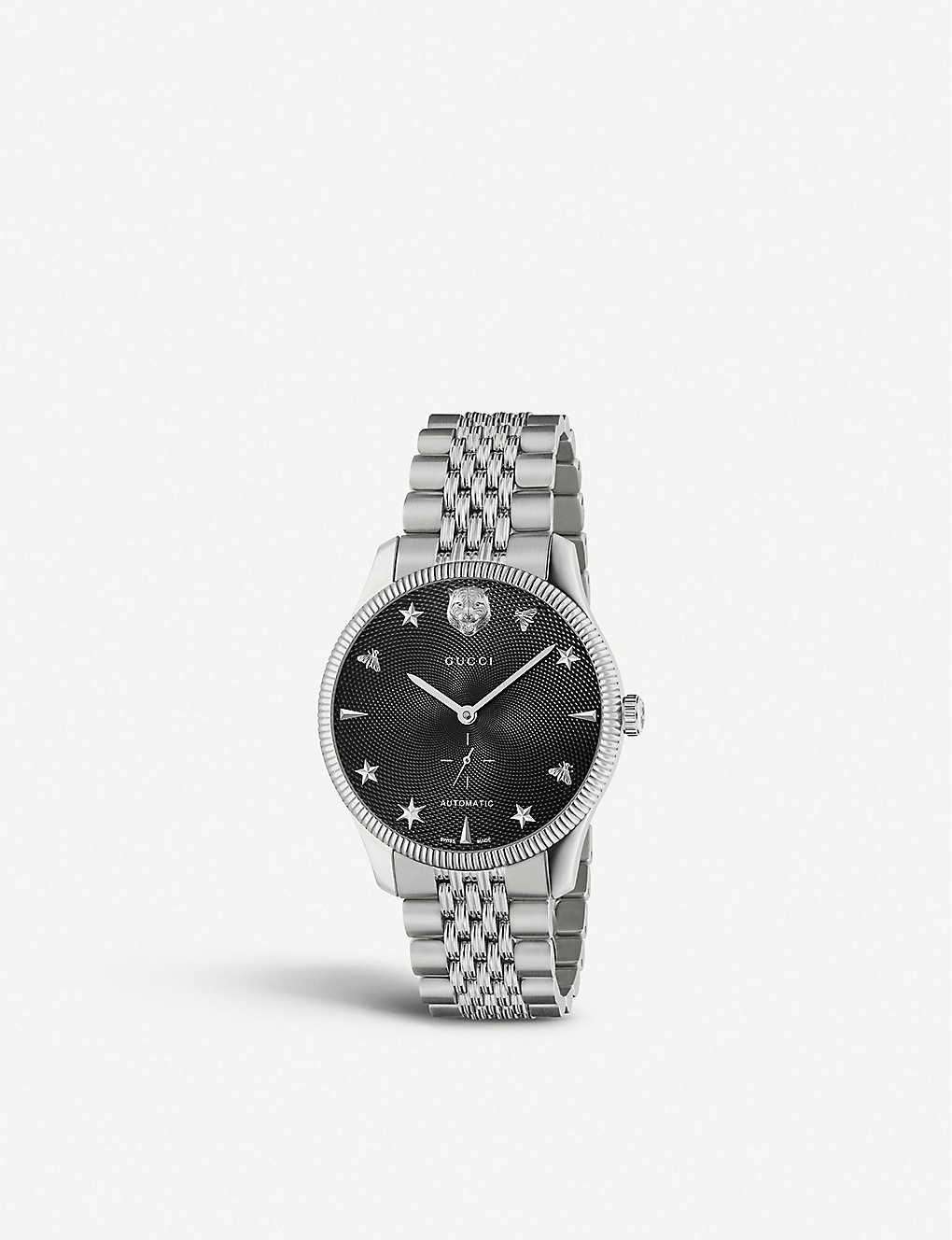 GUCCI G-TIMELESS 40 MM STAINLESS STEEL WATCH
