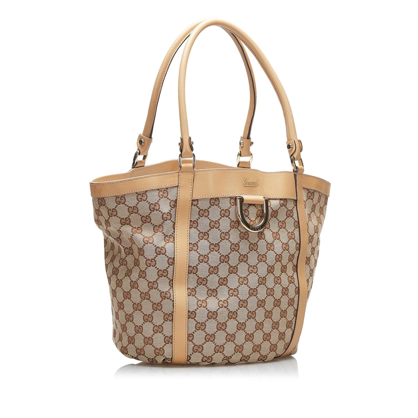 Gucci GG Canvas Abbey D-Ring Bucket Tote (SHG-zA5ukb)