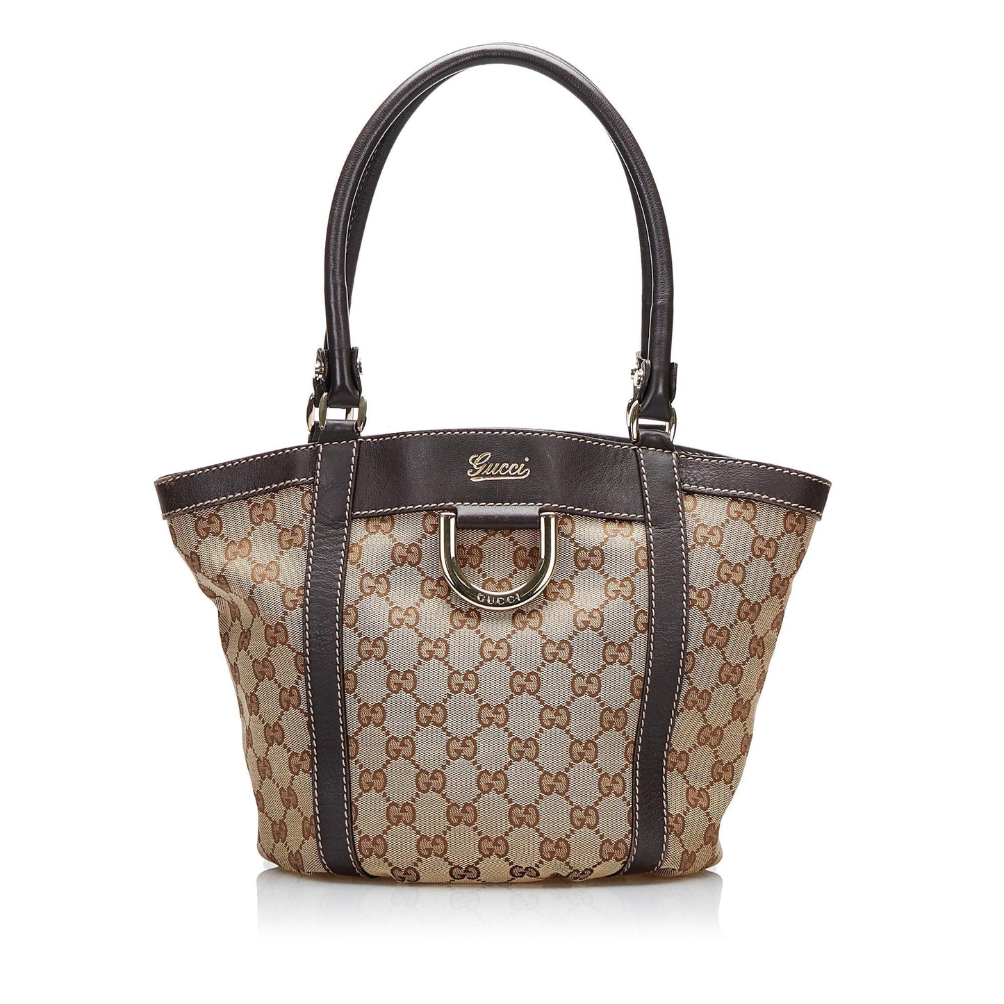 Gucci GG Canvas Abbey D-Ring Bucket Tote (SHG-URGinx)