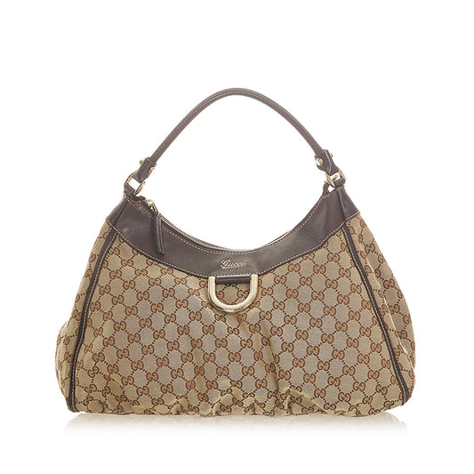 G*G GG Canvas Abbey D-Ring Shoulder Bag (SHG-19696)