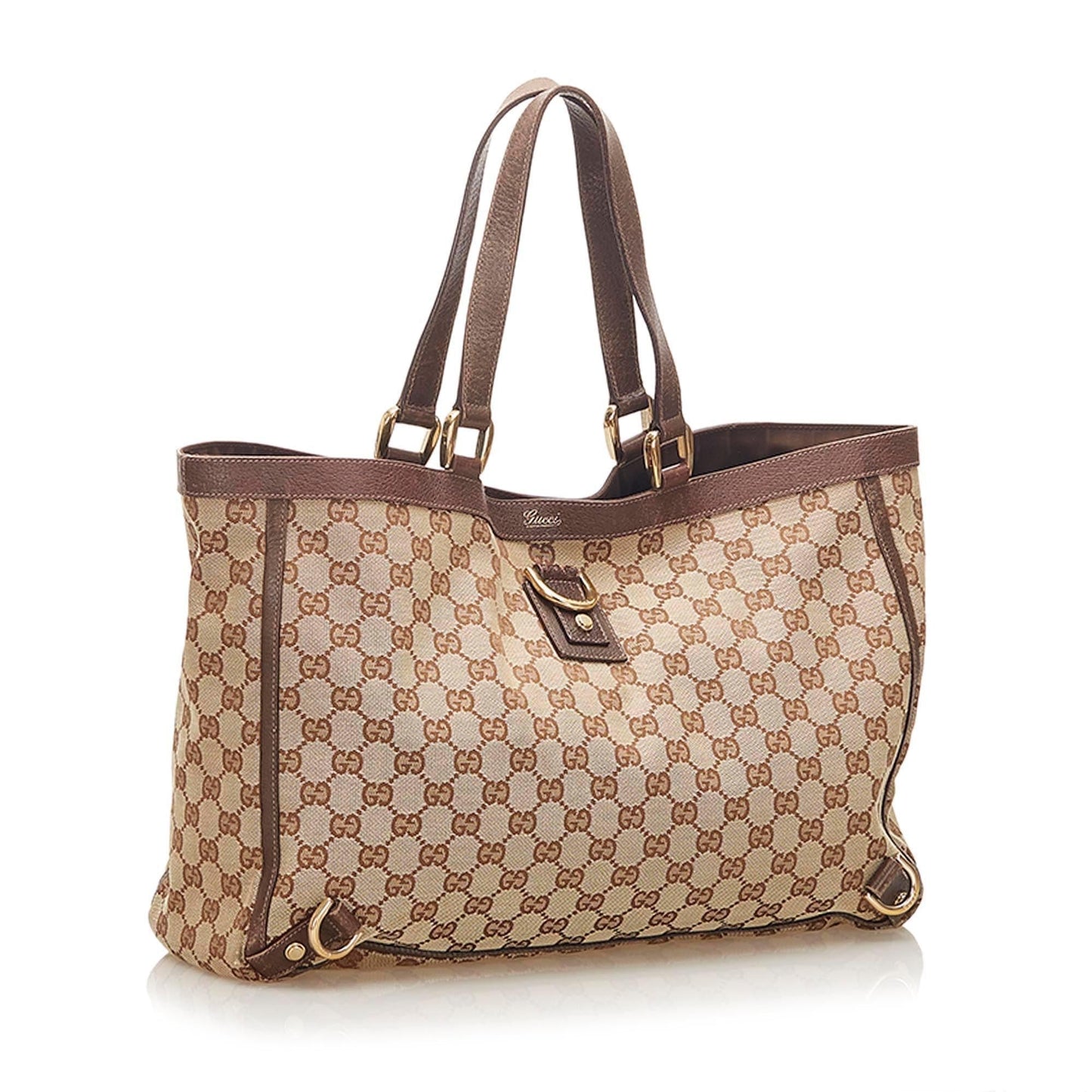 Gucci GG Canvas Abbey D- Ring Tote Bag (SHG-18455)