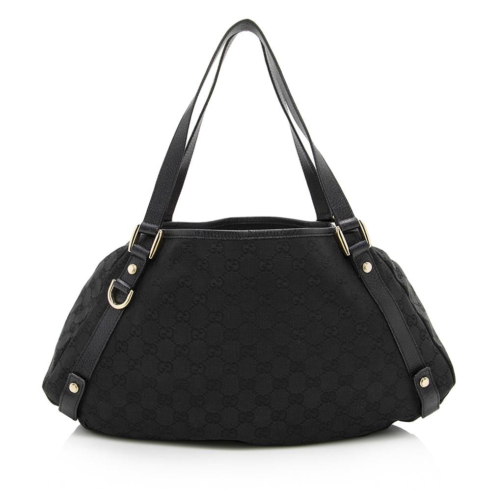 G*G GG Canvas Abbey Medium Shoulder Bag (SHF-14611)