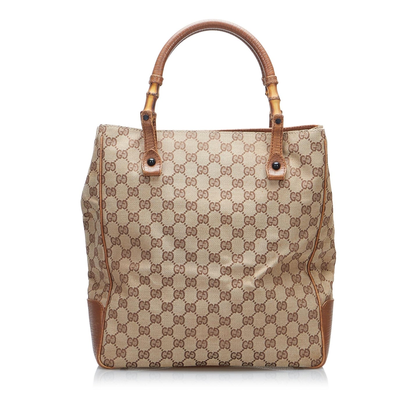 Gucci GG Canvas Bamboo Tote (SHG-lDJCHu)
