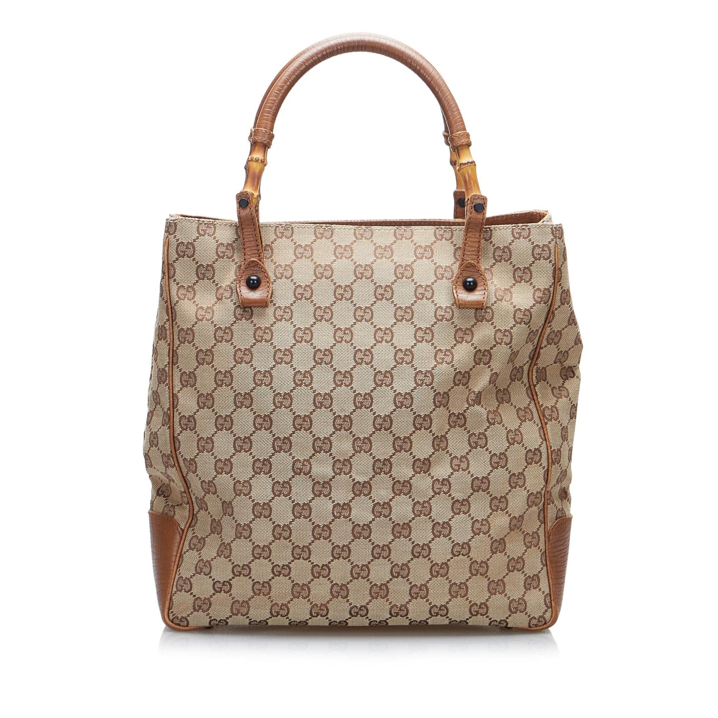 Gucci GG Canvas Bamboo Tote (SHG-lDJCHu)