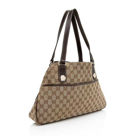 Gucci GG Canvas Charmy Medium Tote (SHF-9IBSQc)