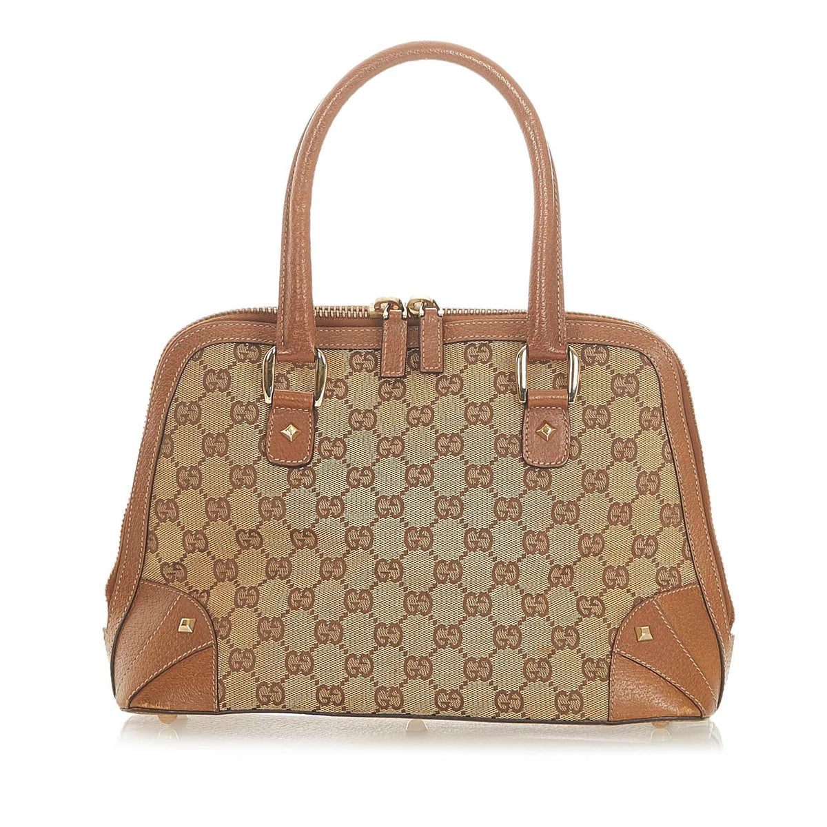 G*G GG Canvas Dome Nail Handbag (SHG-19816)