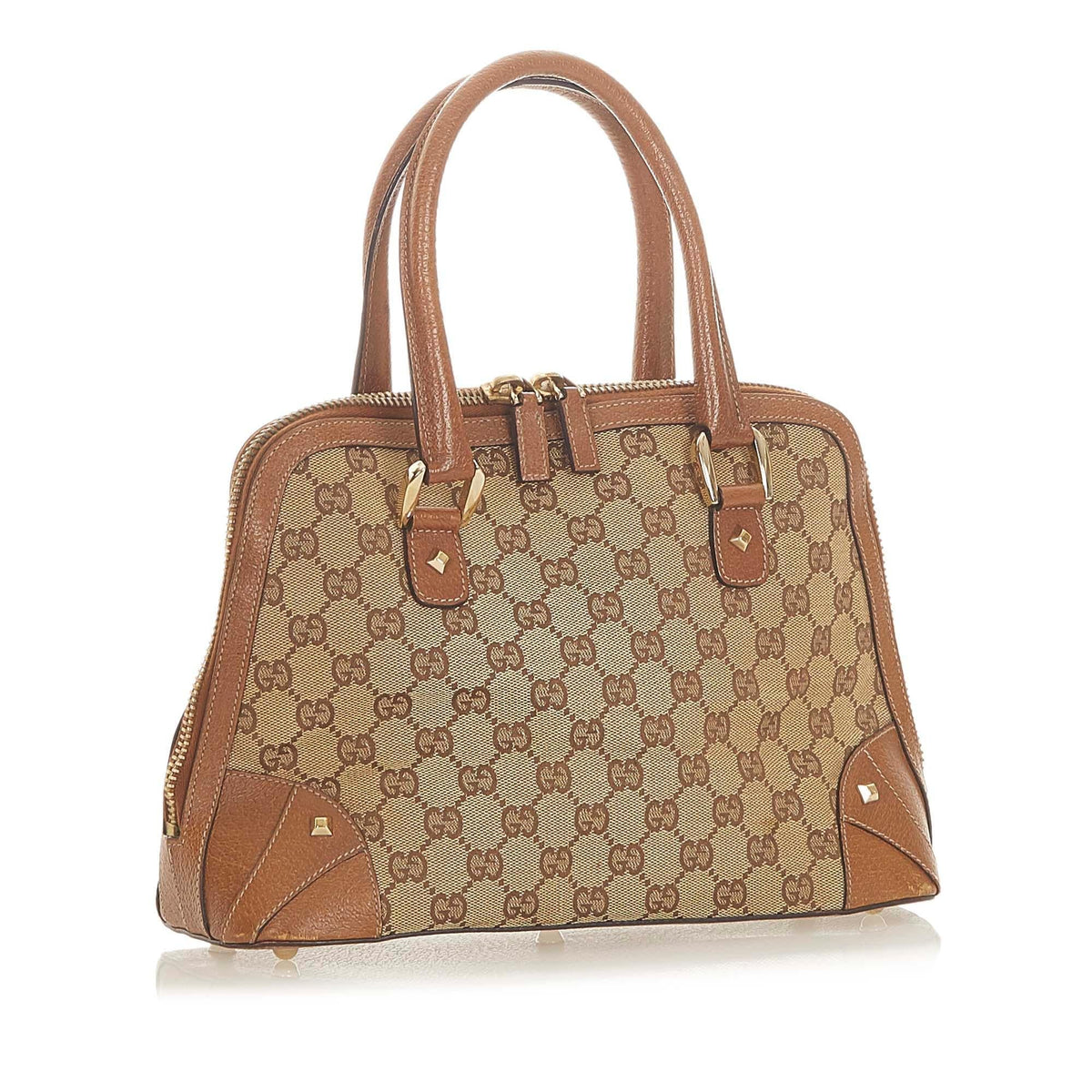 G*G GG Canvas Dome Nail Handbag (SHG-19816)