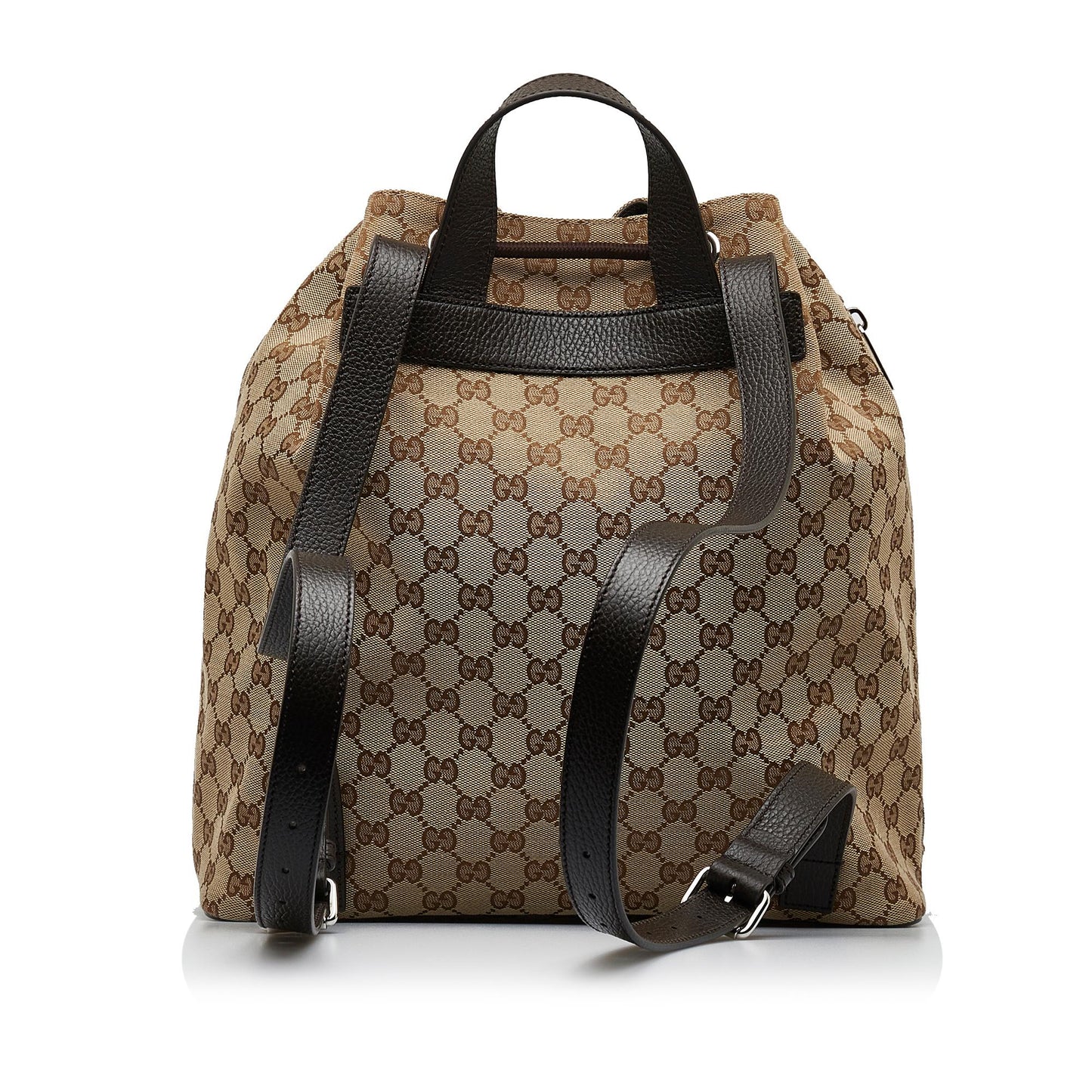 Gucci GG Canvas Drawstring Backpack (SHG-TBk0T0)