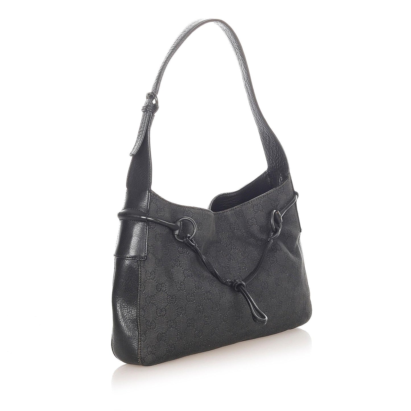 G*G GG Canvas Horsebit Shoulder Bag (SHG-20763)