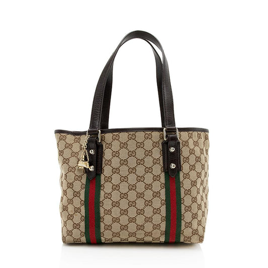 Gucci GG Canvas Jolicoeur Medium Tote (SHF-12560)