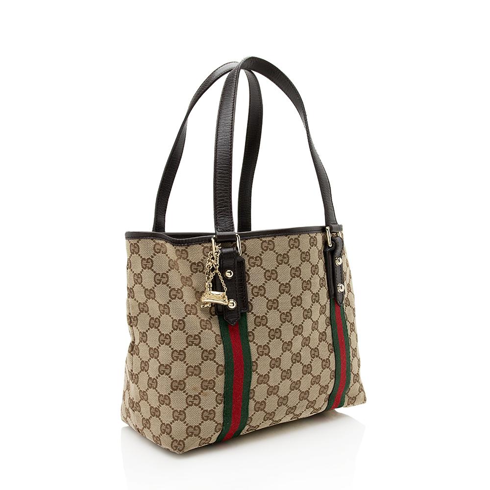 Gucci GG Canvas Jolicoeur Medium Tote (SHF-12560)