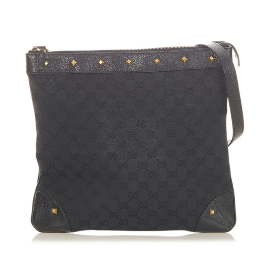 G*G GG Canvas Nailhead Crossbody Bag (SHG-19698)