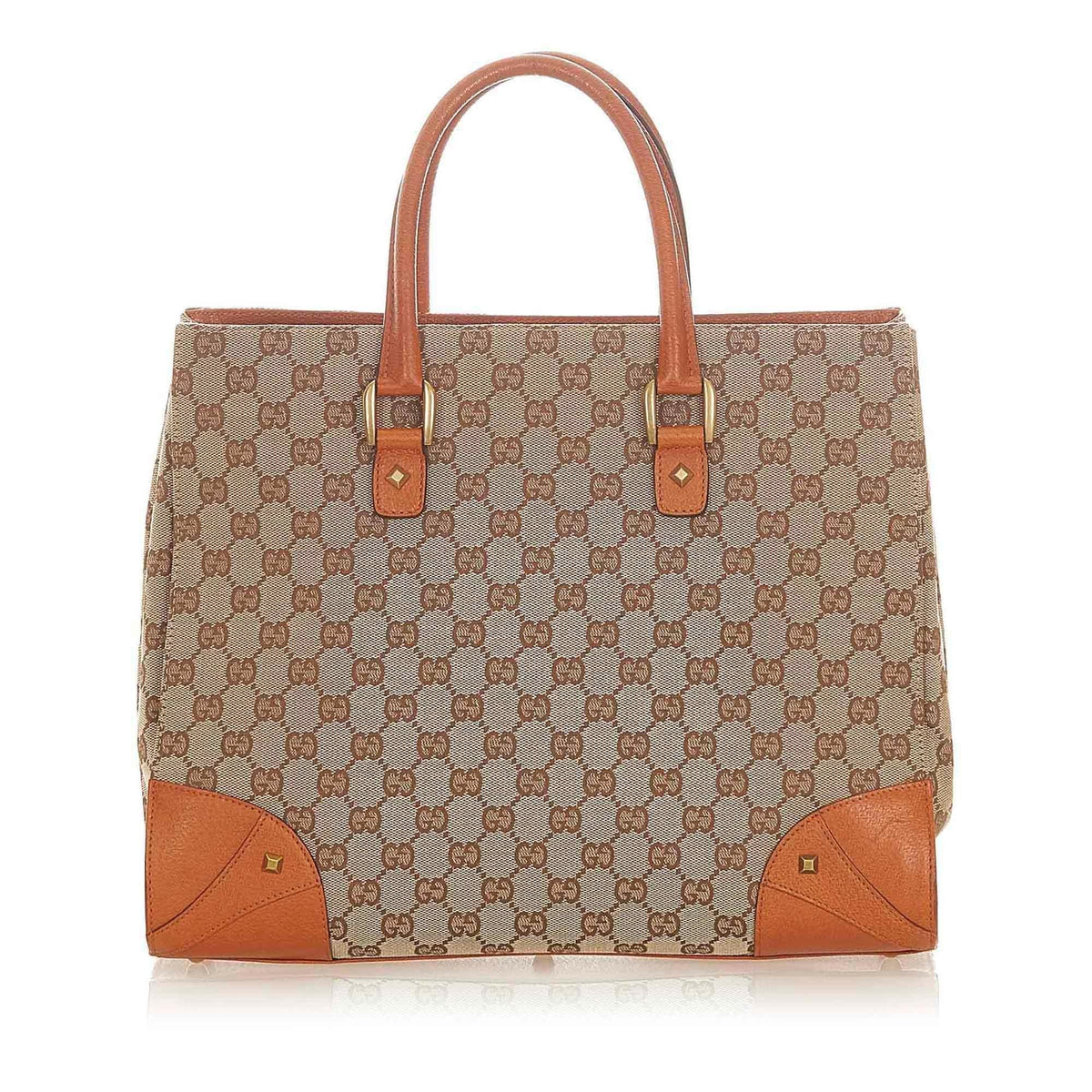 G*G GG Canvas Nailhead Handbag (SHG-20433)