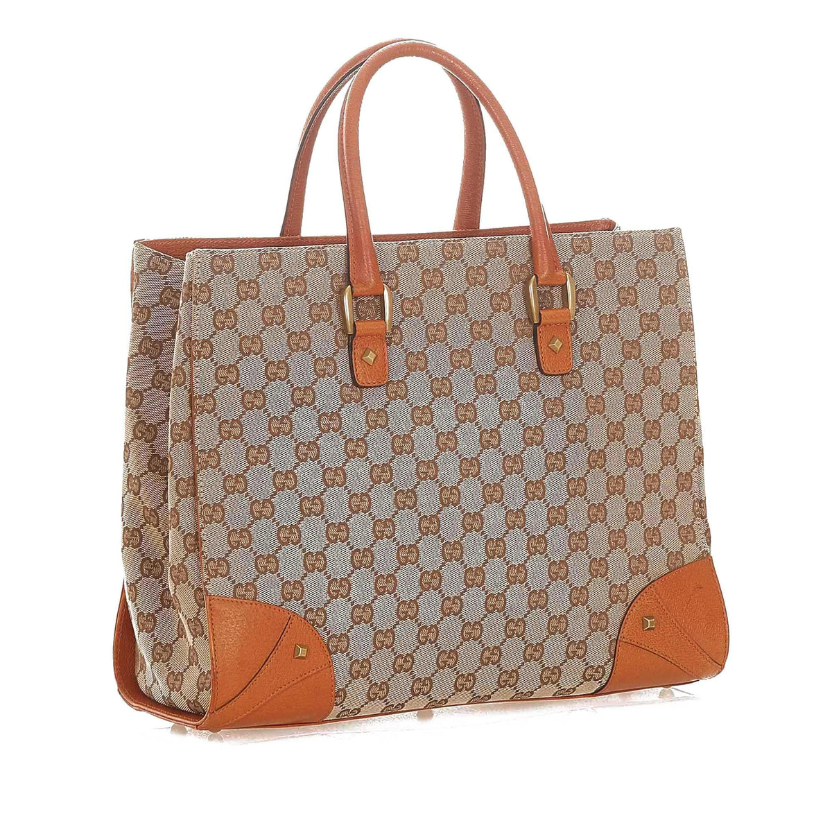 G*G GG Canvas Nailhead Handbag (SHG-20433)