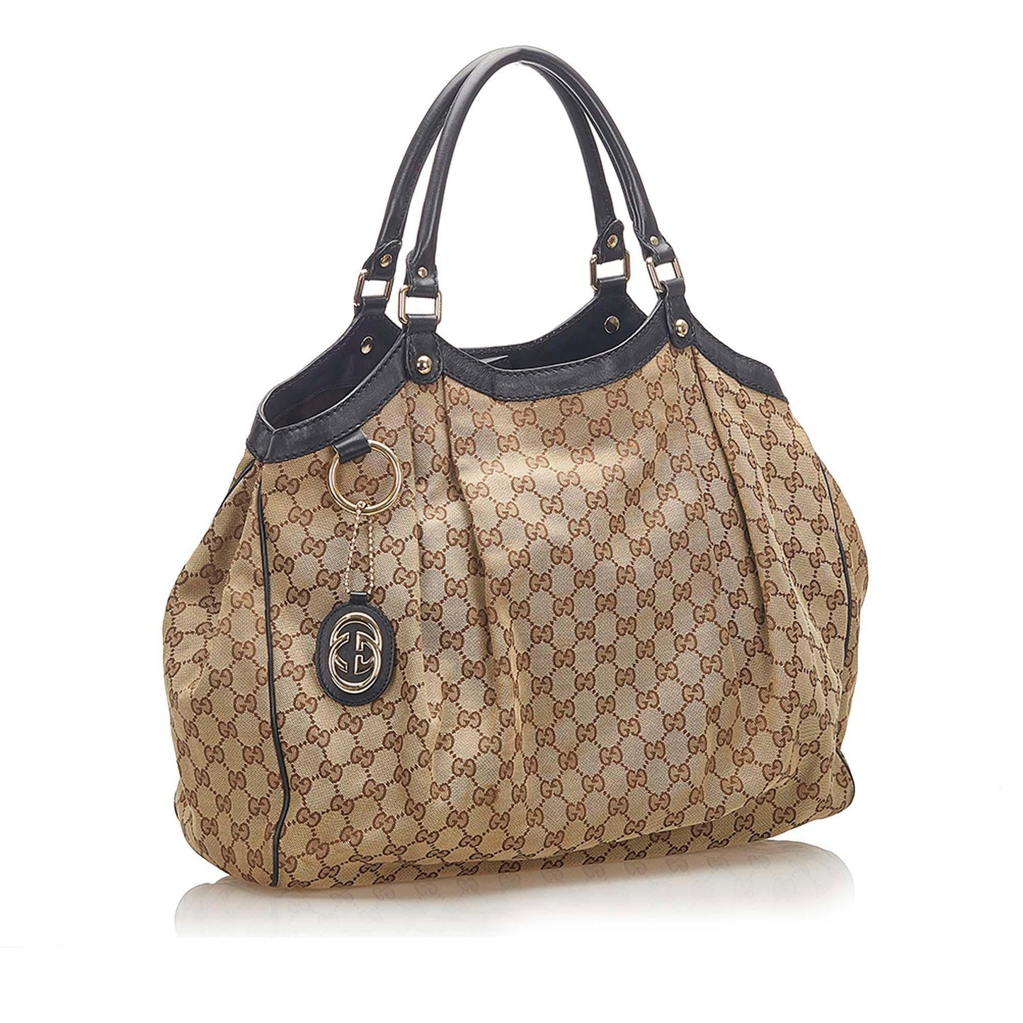 Gucci GG Canvas Sukey Tote (SHG-18049)