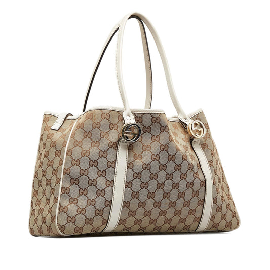 Gucci GG Canvas Twins Tote (SHG-aoHNja)