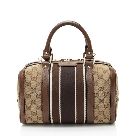 Gucci GG Canvas Vintage Web Joy Small Boston Bag