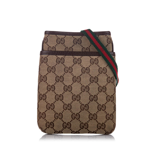 G*G GG Canvas Web Crossbody Bag (SHG-20789)