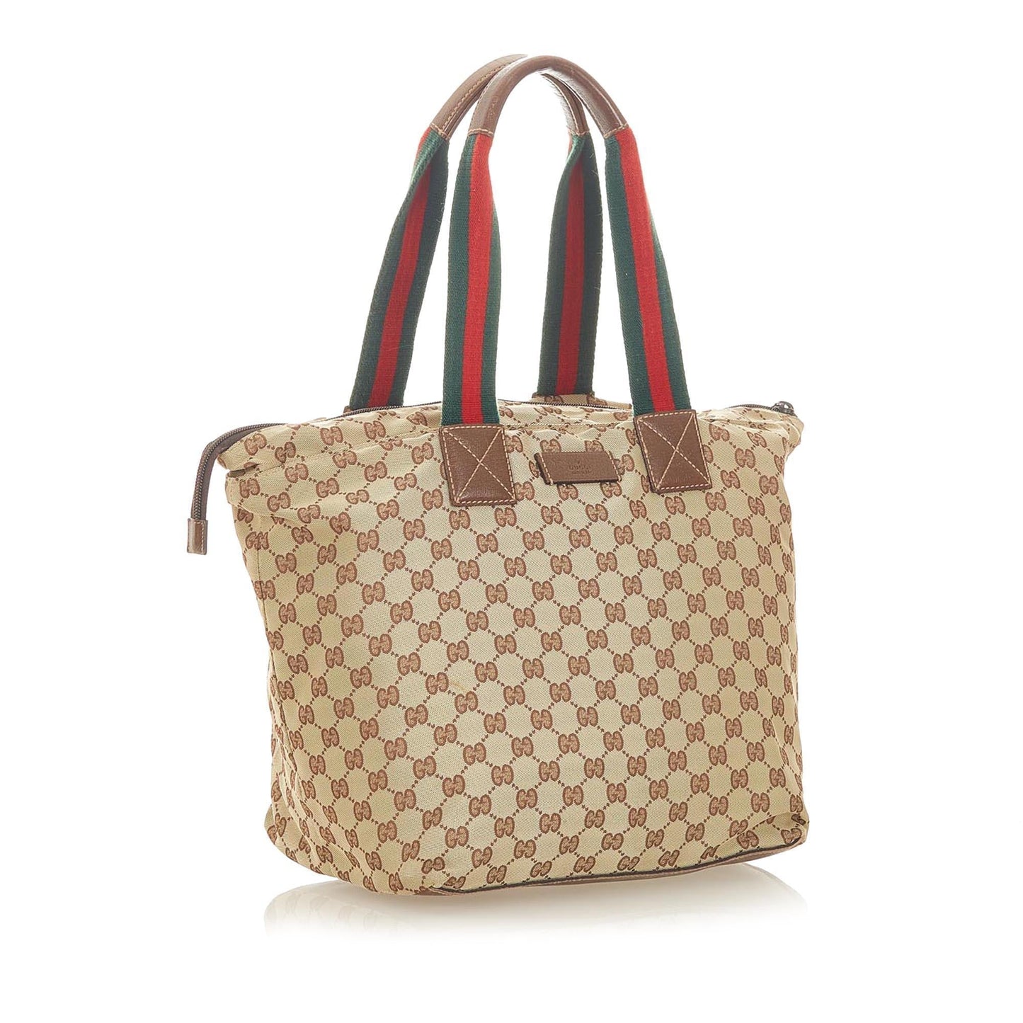 Gucci GG Canvas Web Tote Bag (SHG-19683)