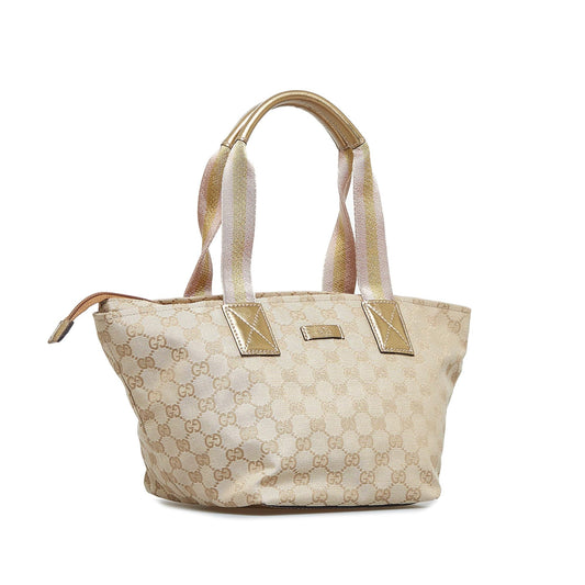 Gucci GG Canvas Web Tote Bag (SHG-ZzkR12)