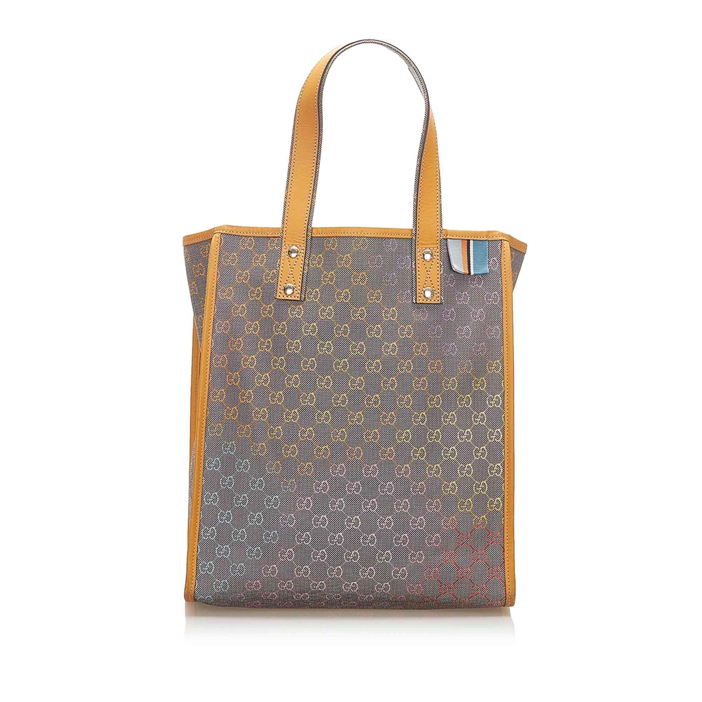 Gucci GG Denim Web Loop Tote Bag (SHG-18539)