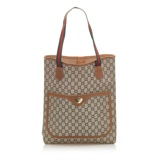 Gucci GG Plus Web Tote Bag (SHG-16279)