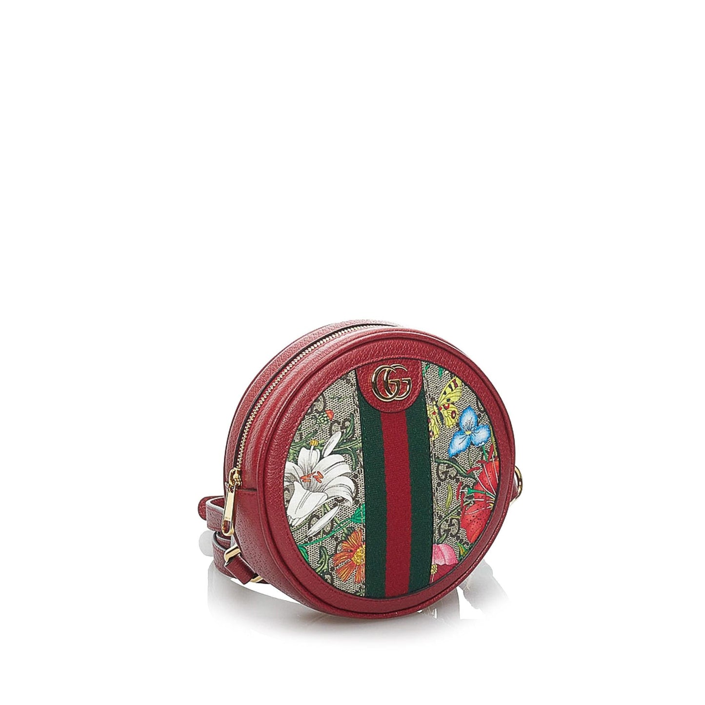 Gucci GG Supreme Flora Ophidia Round Backpack
