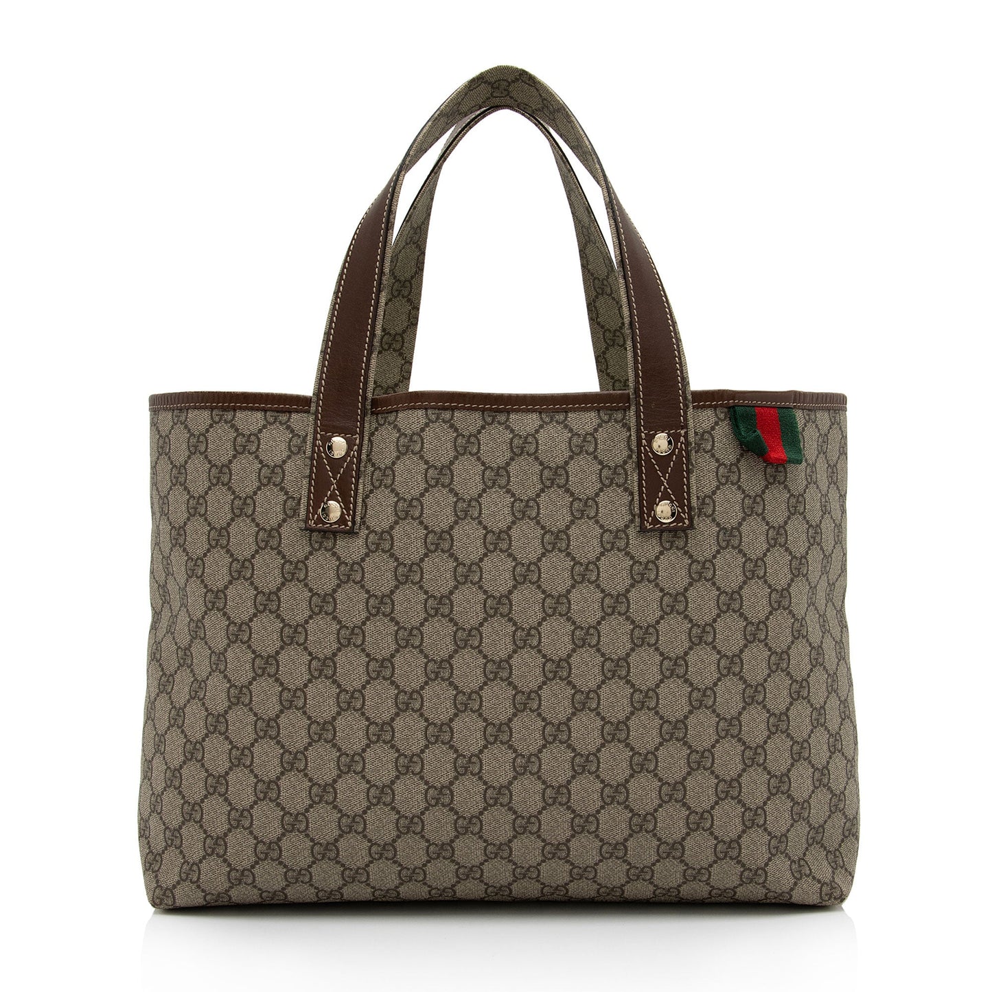 Gucci GG Supreme Signature Web Loop Medium Tote (SHF-J62D4H)