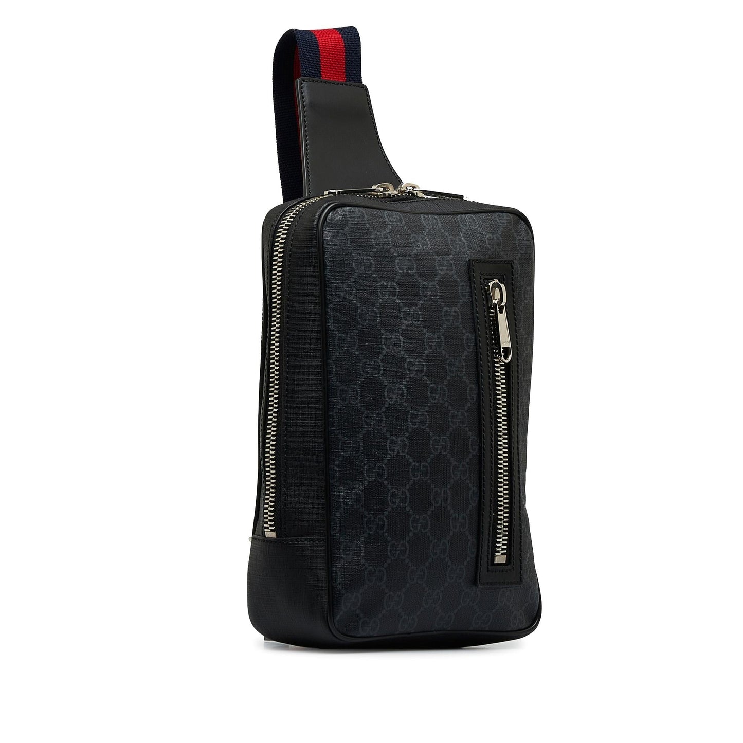 Gucci GG Supreme Soft Zip Web Sling Bag (SHG-cIWp0C)