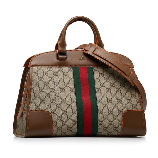 Gucci GG Supreme Web Duffle Tote (SHG-a5gr4F)