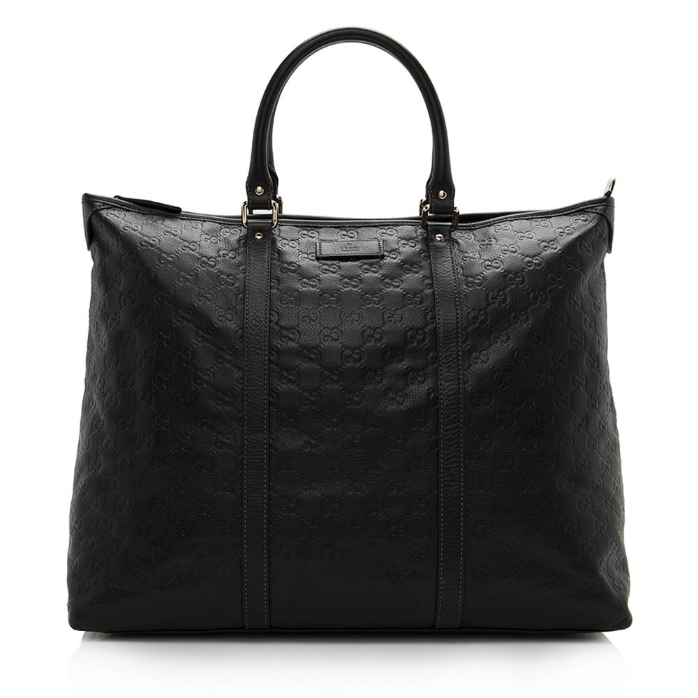 Gucci Guccissima Leather Joy Large Zip Tote (SHF-14338)