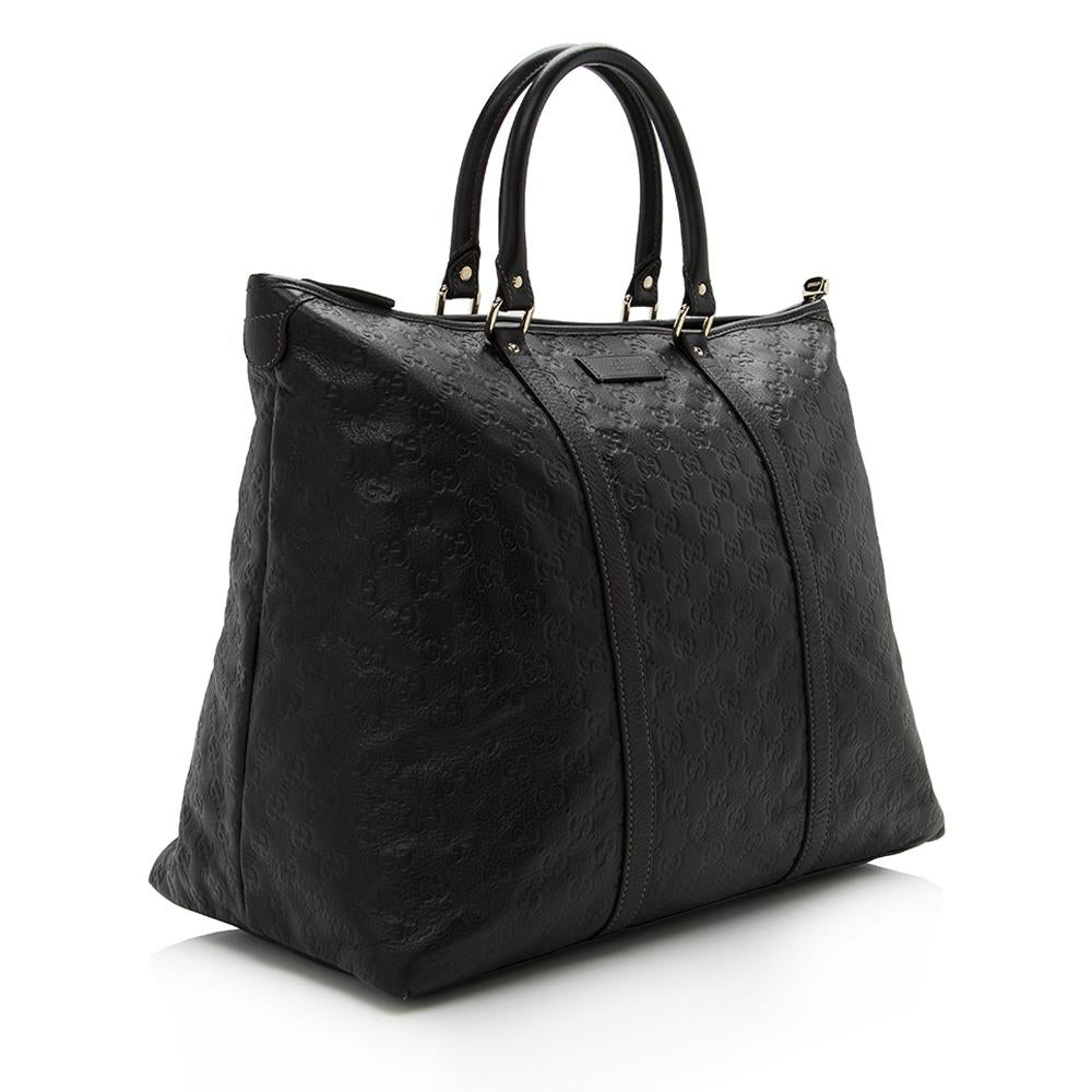 Gucci Guccissima Leather Joy Large Zip Tote (SHF-14338)